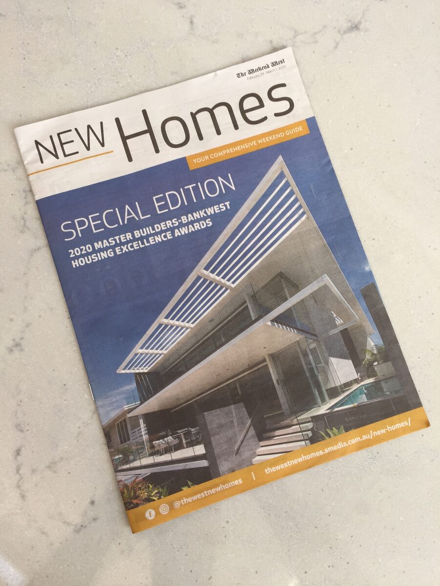 New Homes magazine special edition with an architectural cover photograph
